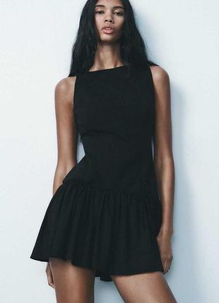 Zara черное платье