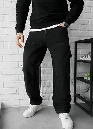 Мужские мешковатые джинсы staff 02 black baggy