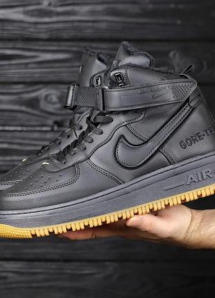 Зимние мужские кроссовки найк лунар nike lunar winter black чёрный 40 43