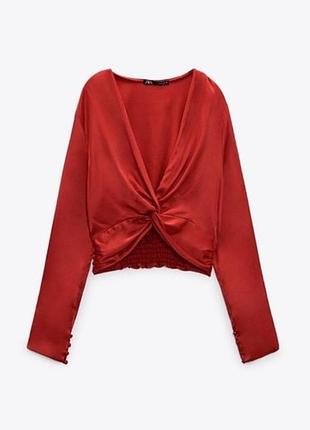 Сатиновий топ zara преміум