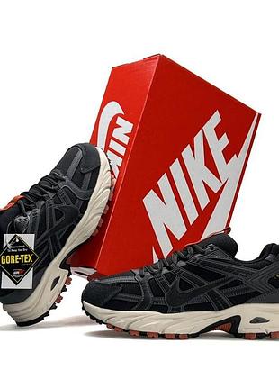 Чоловічі кросівки nike v2k gtx gore tex сірі кроси шкіряні найк гортекс спортивні демісезон в'єтнам