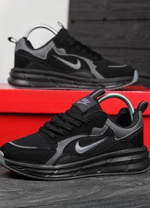 Кроссовки nike racer черные