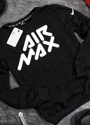 Мужская кофта свитшот аир макс air max black чёрный m xxl