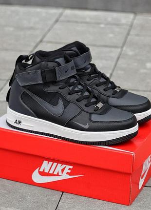 Кроссовки nike air force 1 утепленные мужские зима 46