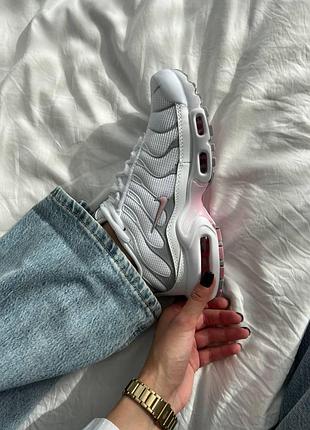 Женские кроссовки найк аир макс nike air max tn + white pink 39