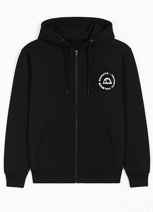 Худі manto peaceful zip-hoodie чоловіче чорне манто xxl