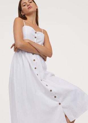 Сукня сарафан лляна h&m