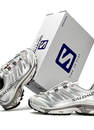 Женские текстильные кроссовки salomon xt 4 lab w белые кросы демисезонные саломон хт 4 лаб для прогулки