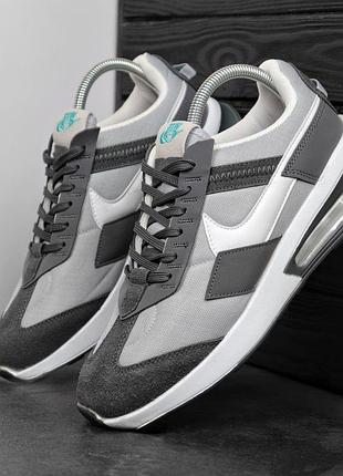 Мужские кроссовки найк аир макс nike air max pre day grey серый 40 42