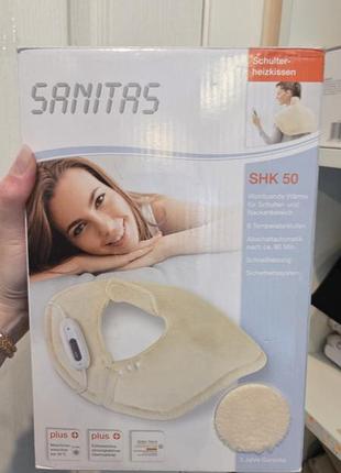 Нагревательная подушка для плечей и шеи sanitas shk 50. 6 температурных режимов