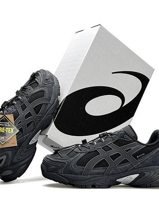 Мужские кроссовки asics gel kahana tr v4 gtx gore tex черные термо кроссы асикс гел кахана гортекс водостойкие демисезон