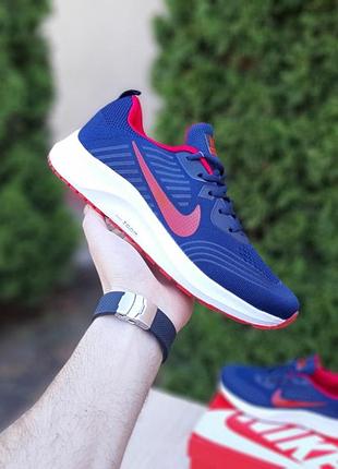 Чоловічі літні кросівки nike zoom pegasus сині з червоним модні кросівки найк зум пегасус чудової якості 42