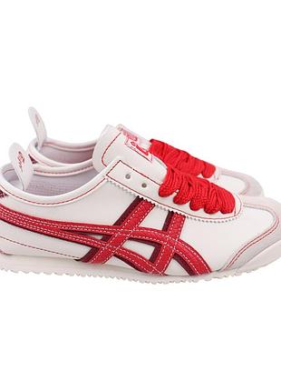 Кросівки жіночі asics молочні натуральна шкіра, 39