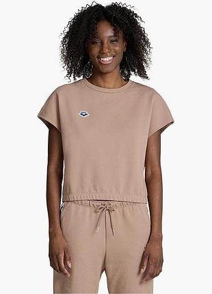 Urbanshop com ua футболка женская arena icons crop tee brown 006233-200 размеры запитуйте