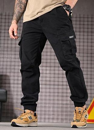 Городские штаны карго black рп7432