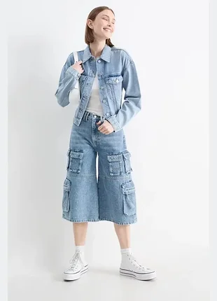 Clockhouse bermuda shorts шорти бермуди карго р 38