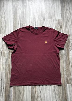 Футболка fred perry бордова розмір l