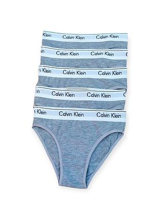 Женские трусики-слипы calvin klein серый цвет 5шт. l