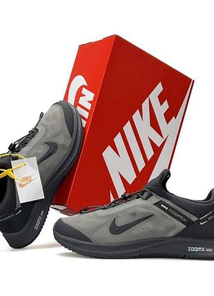 Мужские кроссовки nike air running оливковые найк айр ранинг текстильная сетка веснае лето для тренировок и прогулок 43