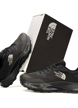 Мужские кроссовки the north face vectiv enduris 4 black khaki черные хаки летние кроссы с дышащей сеткой на лето весна tnf
