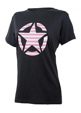 Женская футболка джип оригинал jeep t-shirt oversize star striped print turn o102613-b000
