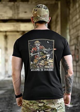 Футболка born of war welcome to ukraine black