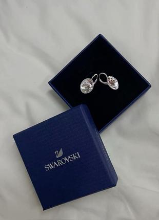 Серьги с камнями swarovski