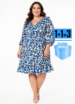 Міні сукня в квітковий принт new look 18 батал