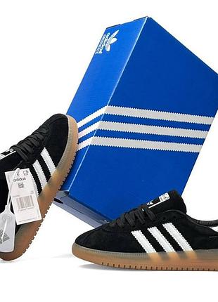 Женские кроссовки adidas originals bermuda черные кроссы замшевые адидас оригиналс бермуда на лето весна