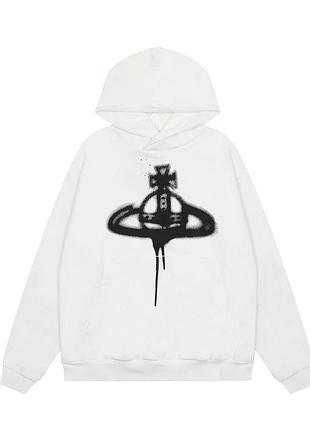 Худи vivienne westwood толстовка кофта біла вествуд s m l xl xxl xl