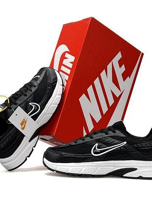 Кроссовки мужские nike initiator черно белые найк инитиатор модные для тренировок и прогулок демисезонные весна лето сетка