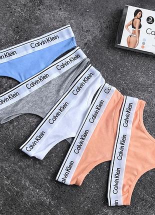 Женские трусики-бикини calvin klein набор из 5 штук маломерят m