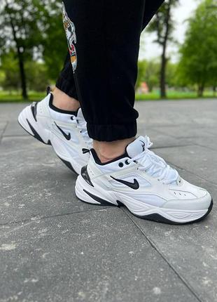 Кроссовки nike m2k tekno для мужчин кеды найк удобные белые кожа\текстиль 45