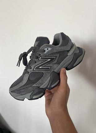 Женские кроссовки стильные нью баланс new balance 9060 grey graphite 38