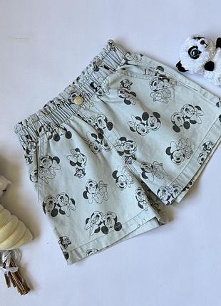 💙 h&m disney шорти mickey & minnie 7-8 років 💙