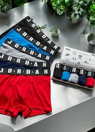 Трусы мужские боксеры nike jordan 5 шт набор в подарочной упаковке боксеры трусы чоловічі труси боксери exz0