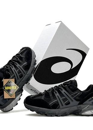 Чоловічі кросівки asics gel sonoma 15 50 gtx чорні водонепроникні кроси асікс гел сонома демісезонні