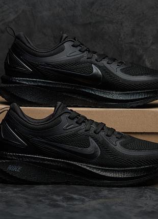 Мужские кроссовки nike air zoom pegasus черные городские классические для мужчины дышащие на лето весну легкие найк аэр зум