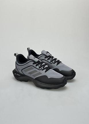 Чоловічі кросівки сітка adidas terrex grey black