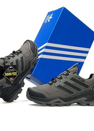 Мужские кроссовки adidas terrex skychaser gtx gore tex серые термо кроссы адидас терекс скай чейзер водостойкие демисезонные