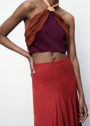 Топ женский zara из лимитированной коллекции. майка женская футболка женская нова