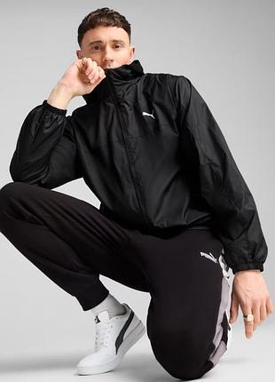 Ветровка ess regular windbreaker 68462501 puma l черный 68462501 xl