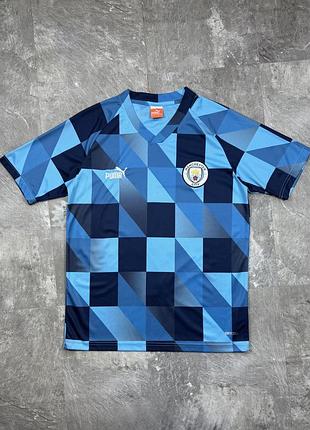 Футболка манчестер сіті пума puma manchester city тренувальна оригінал спортивна чоловіча ігрова джерсі форма для футболу бігова тепла заміна s-m