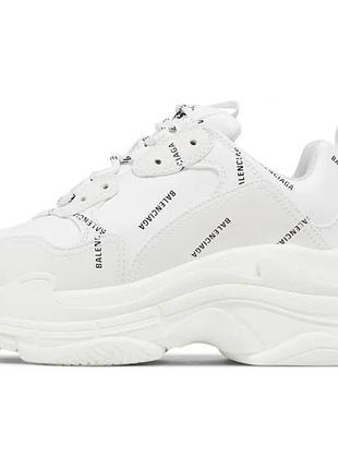 Жіночі кросівки оригінал balenciaga wmns triple s sneaker 'all over logo' 524039-w2fa1-9010