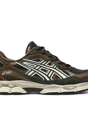Кроссовки мужские asics gel-nyc black coffee brown/olive 1203a663-200 1203a663-200 42