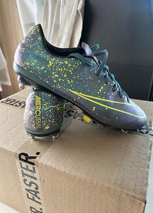 Копачки nike mercurial mix пів професійні стан хороший 40(25 см) 1100грн
