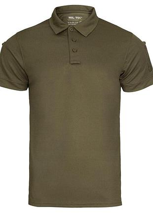 Футболка поло mil-tec tactical quickdry - olive
