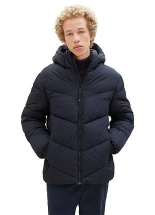 Куртка basic puffer jacket 1037386-10668 tom tailor l темно-синій 1037386-10668