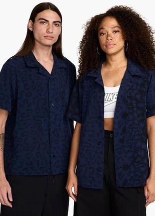 Urbanshop com ua рубашка унисекс nike sb print bowler short-sleeve button-down skate shirt blue fn2595-410 размеры запитуйте