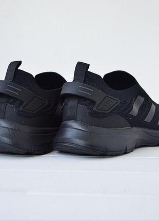 Adidas black мокасини 3
